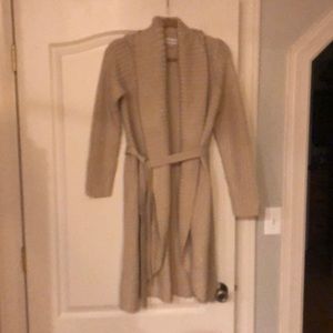 Long tan cardigan